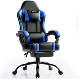 Reclining Gaming Chair with Footrest – PU Leather Ergonomic Gamer Chair